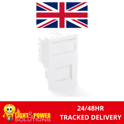LJ6C Data CAT5e Network Module 25 x 38mm White for Floorboxes Newlec
