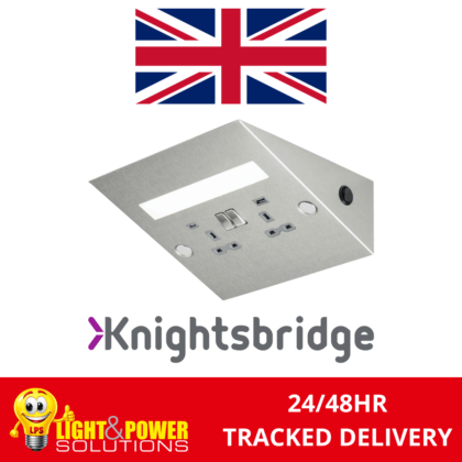 Knightsbridge 13A 2G SP Under Cabinet Socket with Dual USB A+C and LED Strip