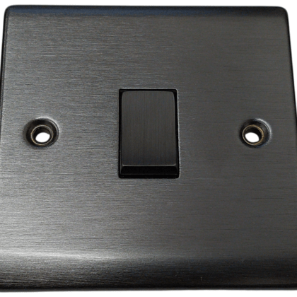 Premspec 1 Gang 10AX Toggle Switch Satin Nickel PS8181/SN