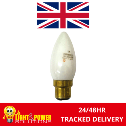 Frosted Pearl Candle Incandescent Light Bulb 40W B22 BC Sainsburys