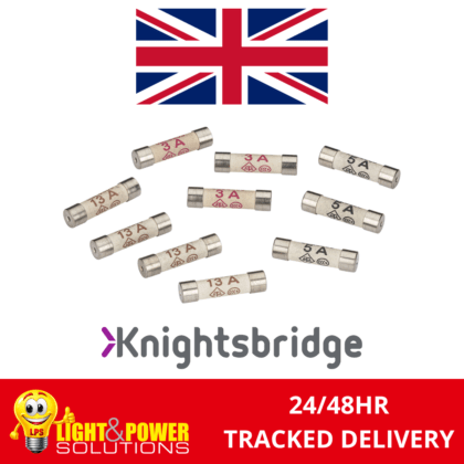 Knightsbridge Mixed BS 1362 Mains Plug Top Fuses (3 x 3A, 3 x 5A & 4 x 13A)