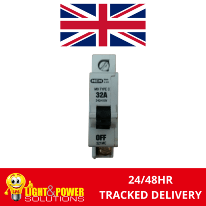 MEM 32A Type C Single Pole MCB C32 M9 321MC
