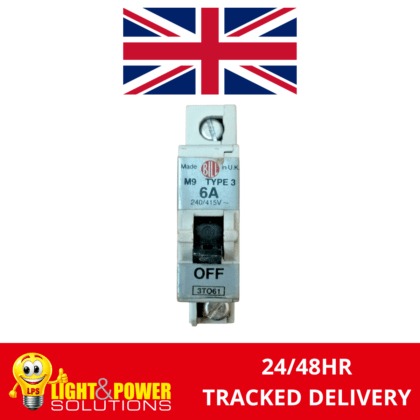 Bill 6A Type 3 Single Pole MCB M9 3TO61